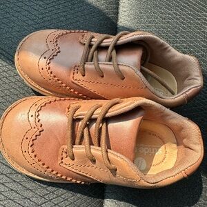 Stride Rite Brown Kids Dress Shoes